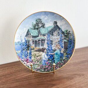 "Pick Some Flowers" Collector Plate by James Lorimer Keirstead